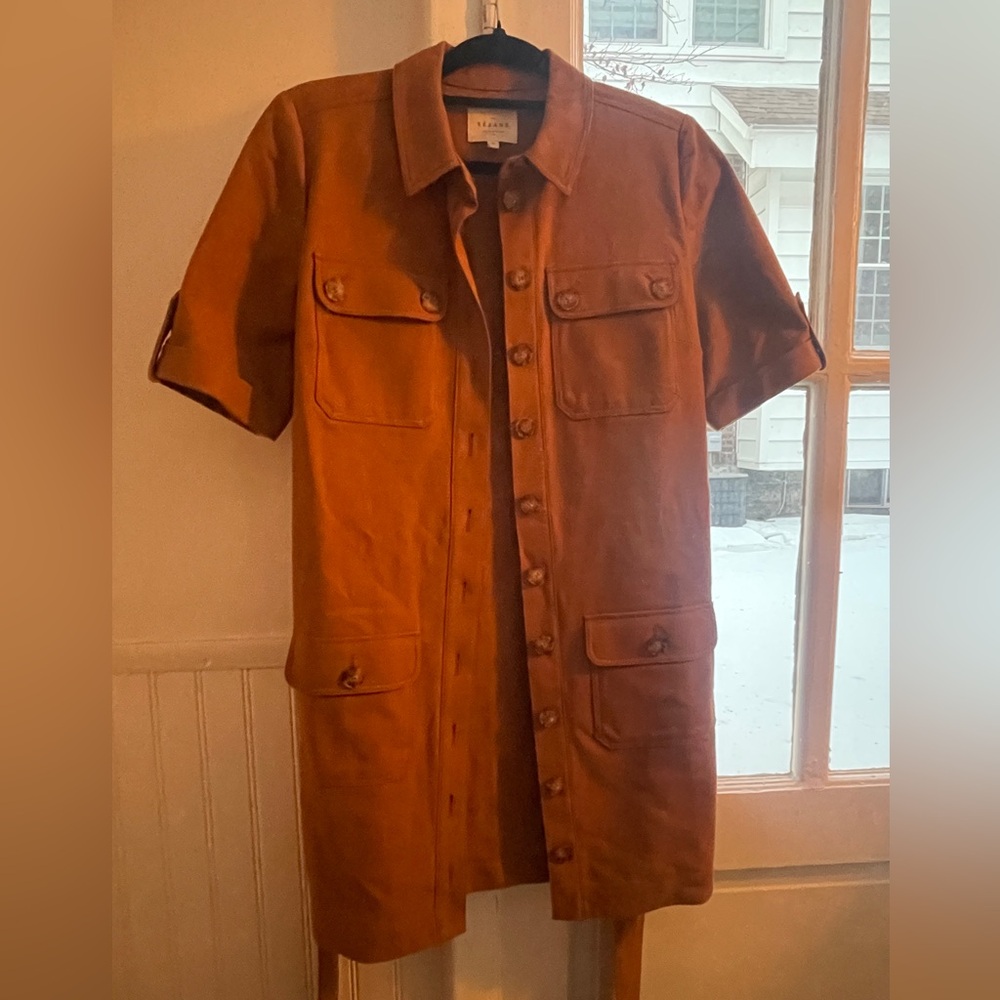 Sezane camel colored Jackie Dress - Picture 5 of 6